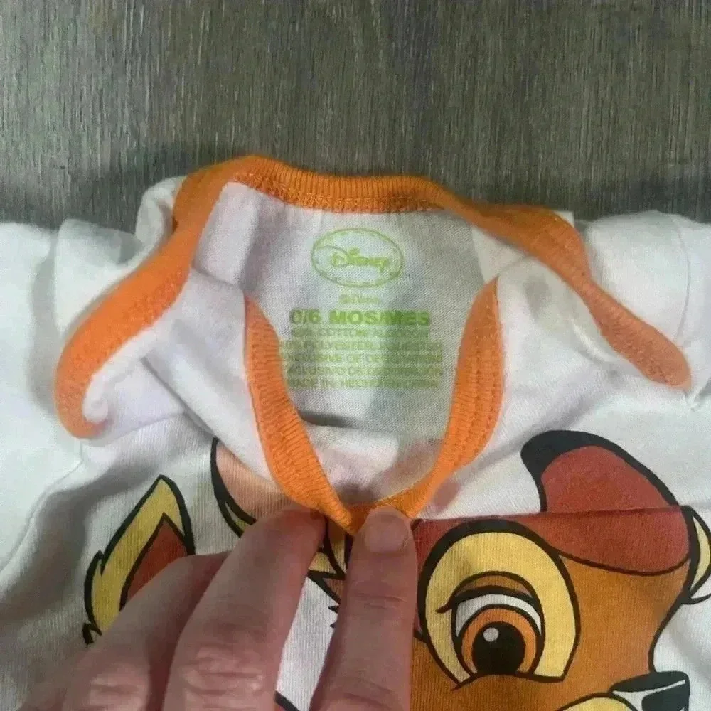 Carter’s and Disney 2 Piece Animal Bundle Unisex Size 6 Months Bambi Bear Baby